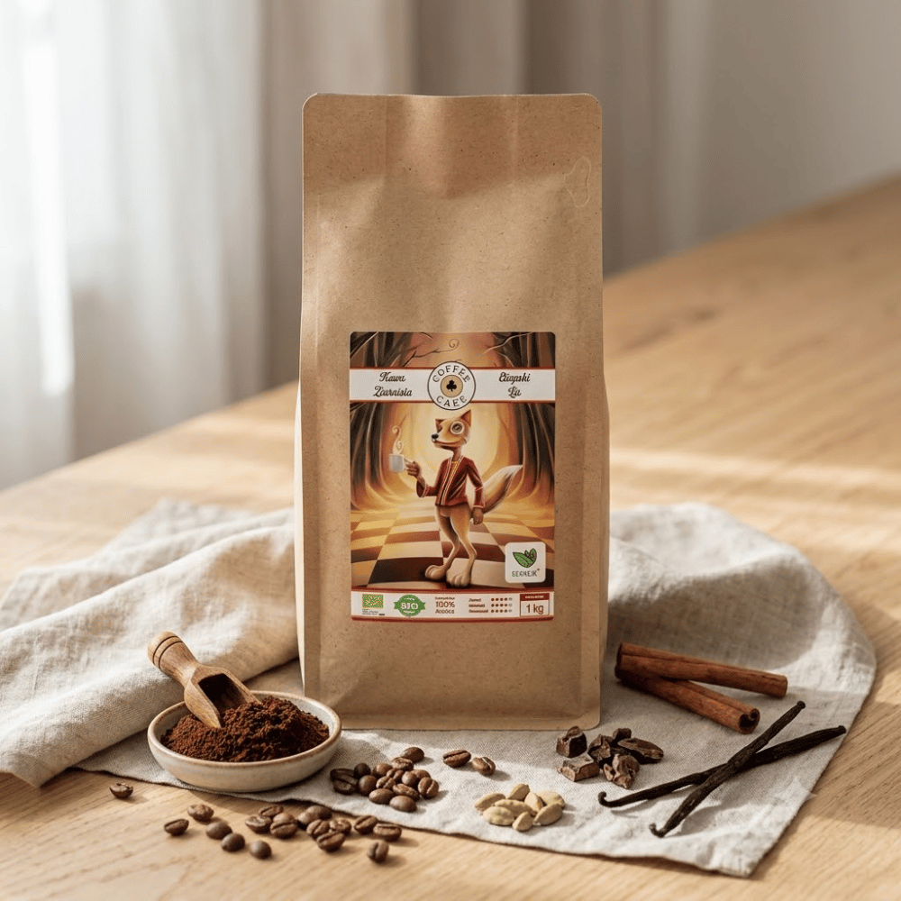 Kawa Ziarnista Etiopski Lis BIO – Maksymalna Koncentracja, Cytrusowe Orzeźwienie i Energia 1kg | EcoBlik — miniatura 3