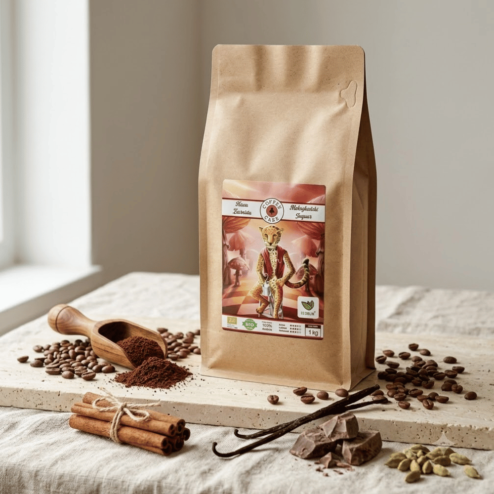 Kawa Ziarnista Meksykański Jaguar BIO – Dzika Energia, Focus i Wsparcie Metabolizmu 1kg | EcoBlik — miniatura 3
