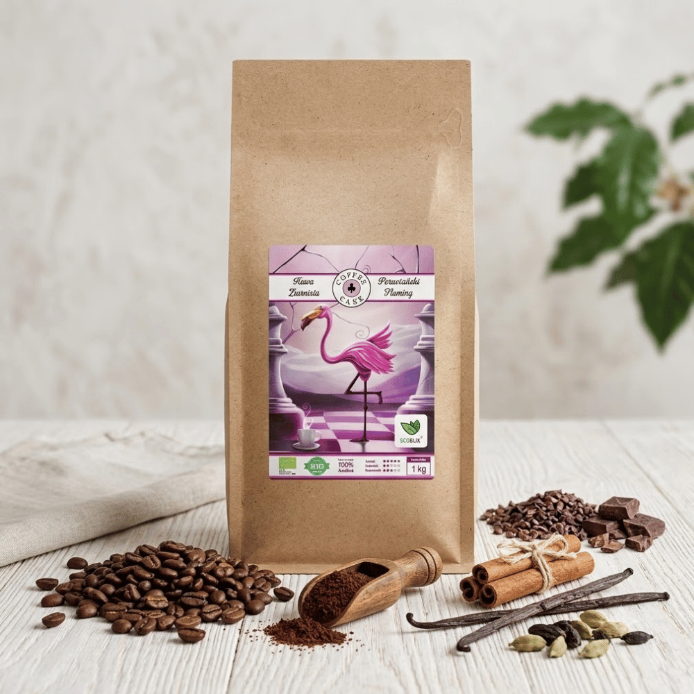 Kawa Ziarnista Peruwiański Flaming BIO – Zbalansowana Energia, Harmonijny Smak i Detoks 1kg | EcoBlik — miniatura 3