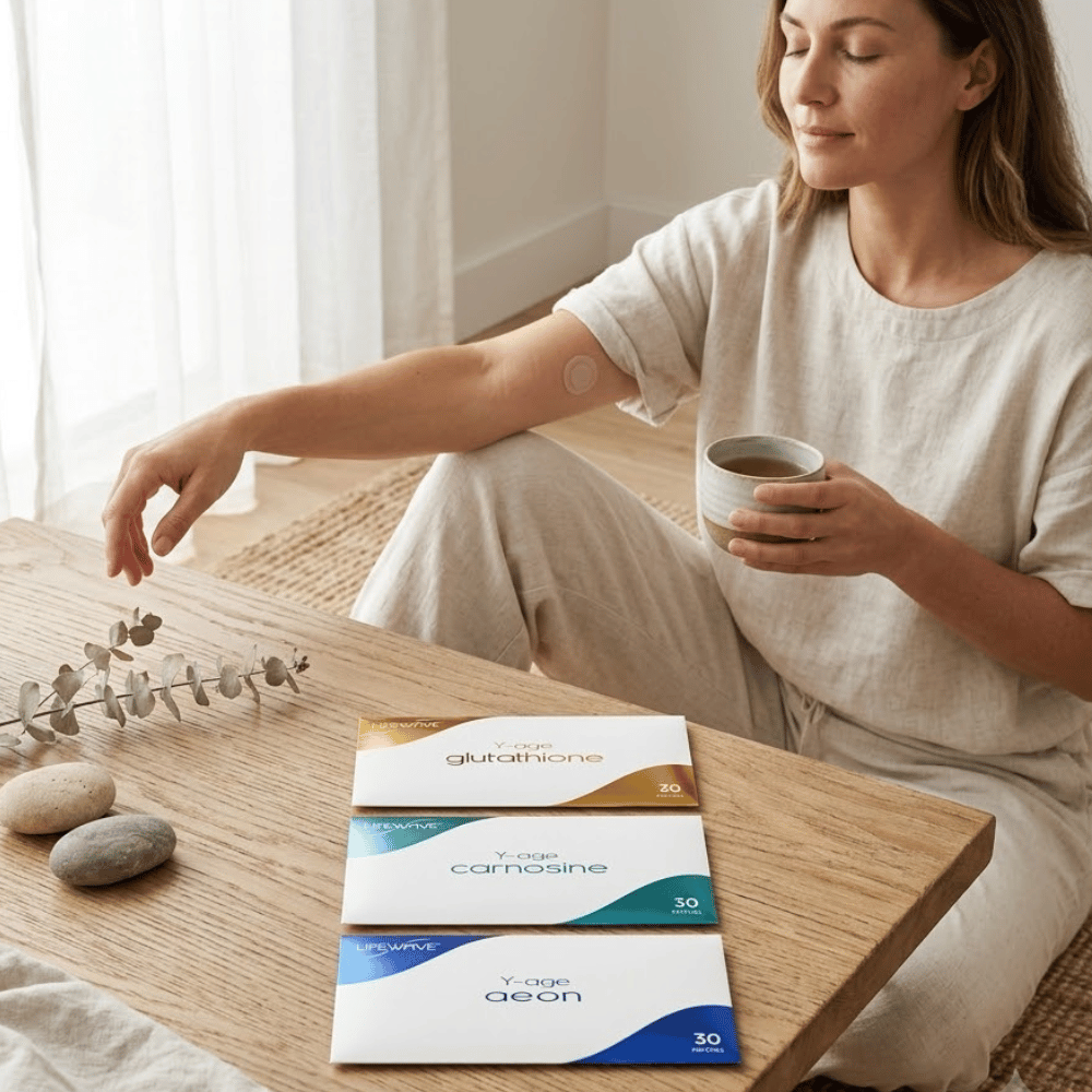 Oryginalny Zestaw Systemu Y-Age LifeWave – Kompleksowe Odmłodzenie, Detoks i Anty-Stres (3x30 szt.) — miniatura 5