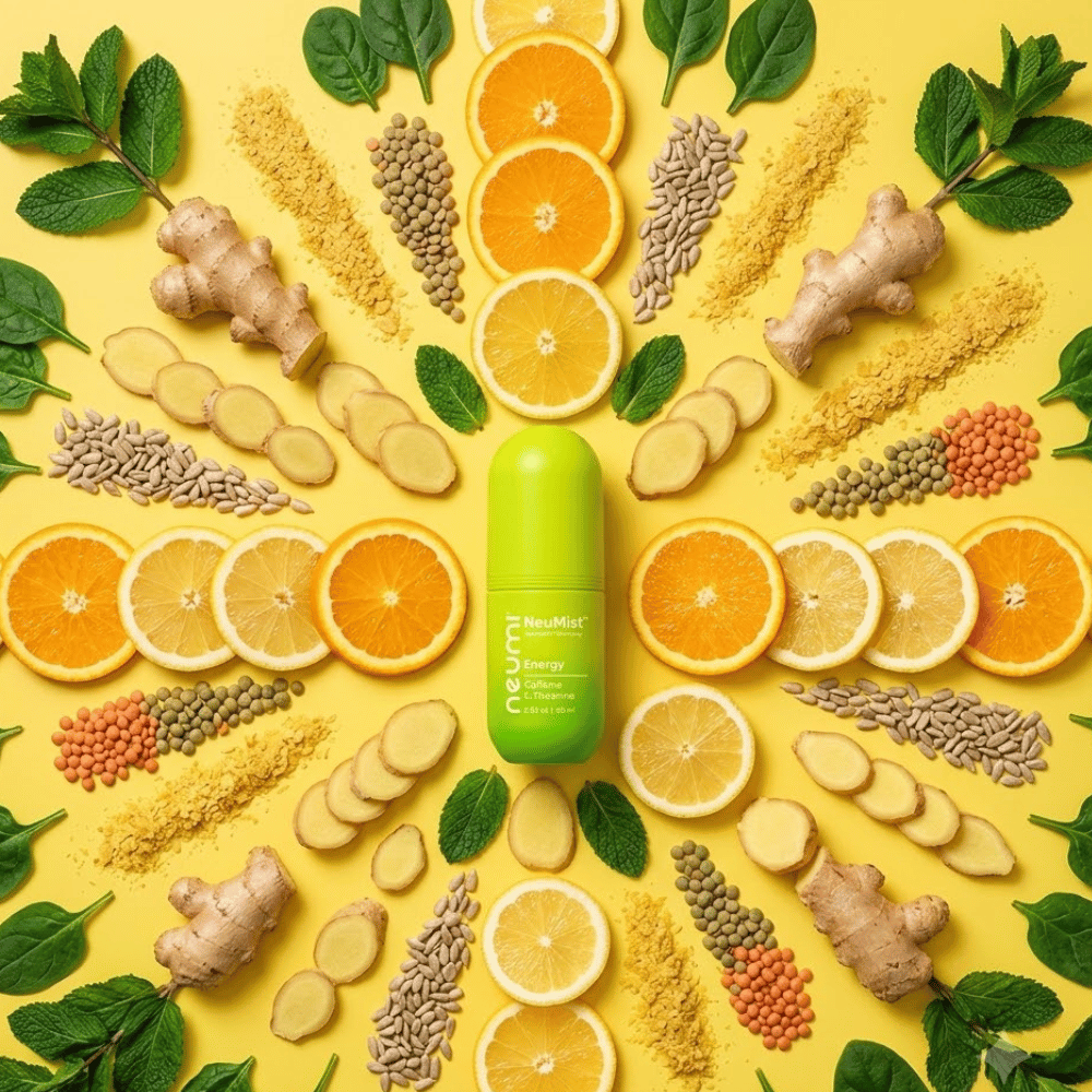 Neumi NeuMist™ Energy 60 ml – Nano-Mgiełka w Sprayu (Kofeina + L-Teanina + Tauryna) na Czystą Energię i Skupienie — miniatura 3