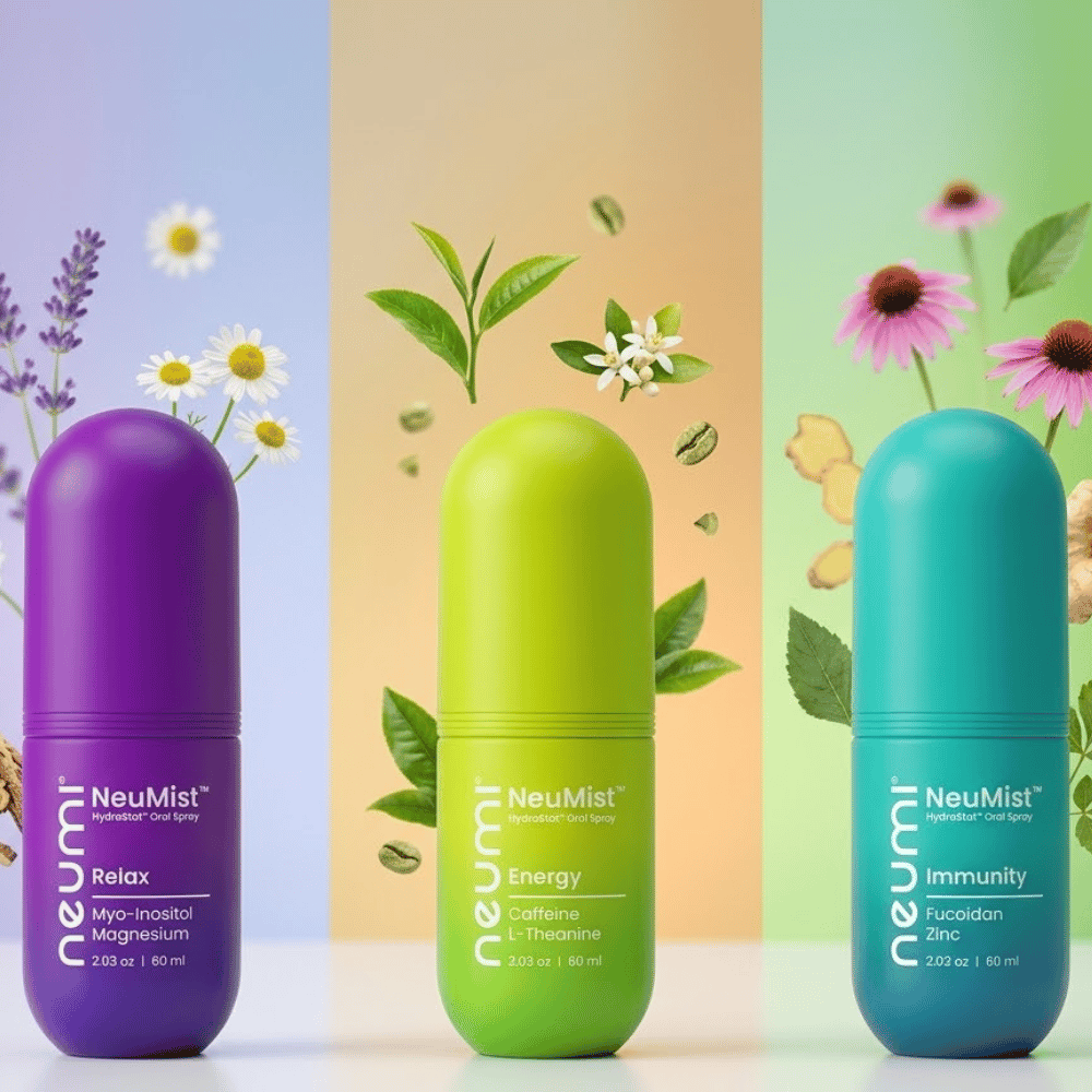 Zestaw Neumi NeuMist™ (Energy + Immunity + Relax) 3 x 60 ml – Kompletny 24-Godzinny Nano-Rytuał Zdrowia — miniatura 4