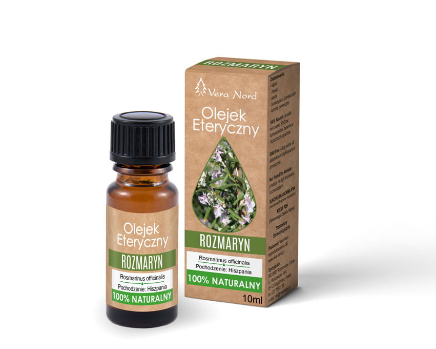 100% Naturalny Olejek Eteryczny – Rozmaryn (Vera Nord, 10 ml)