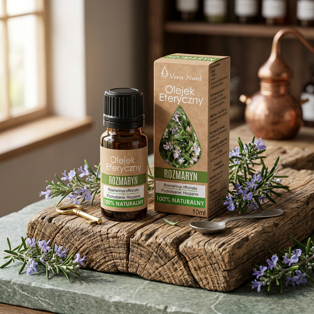 100% Naturalny Olejek Eteryczny – Rozmaryn (Vera Nord, 10 ml) — miniatura 4