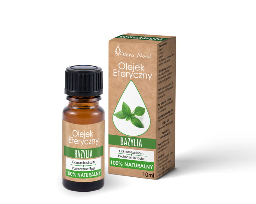 100% Naturalny Olejek Eteryczny – Bazylia (Vera Nord, 10 ml)