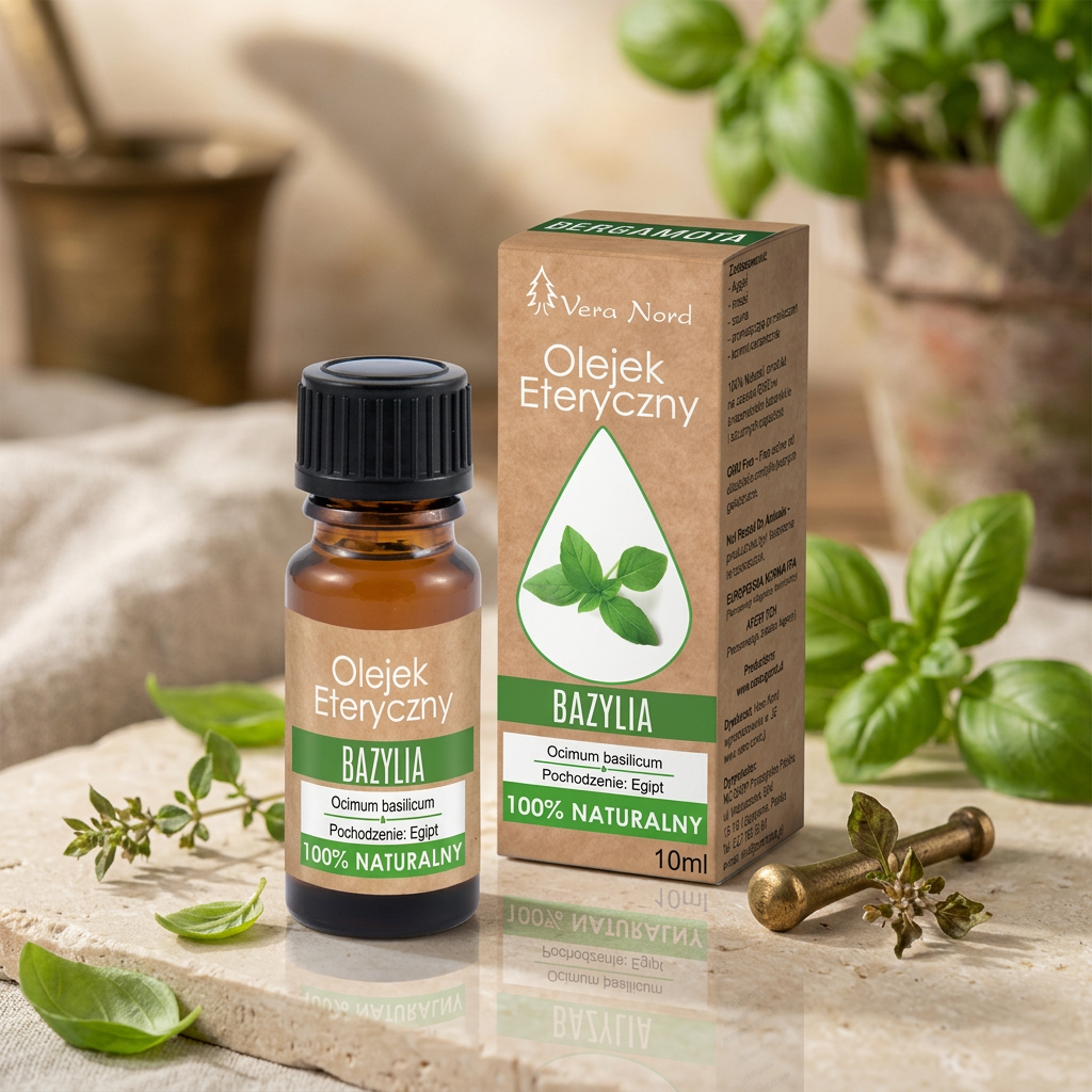 100% Naturalny Olejek Eteryczny – Bazylia (Vera Nord, 10 ml) — miniatura 5