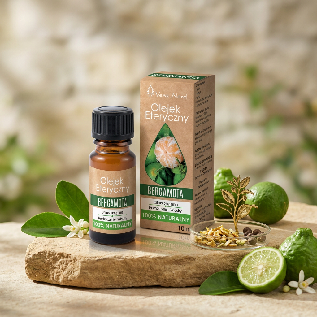 100% Naturalny Olejek Eteryczny – Bergamota (Vera Nord, 10 ml) — miniatura 5