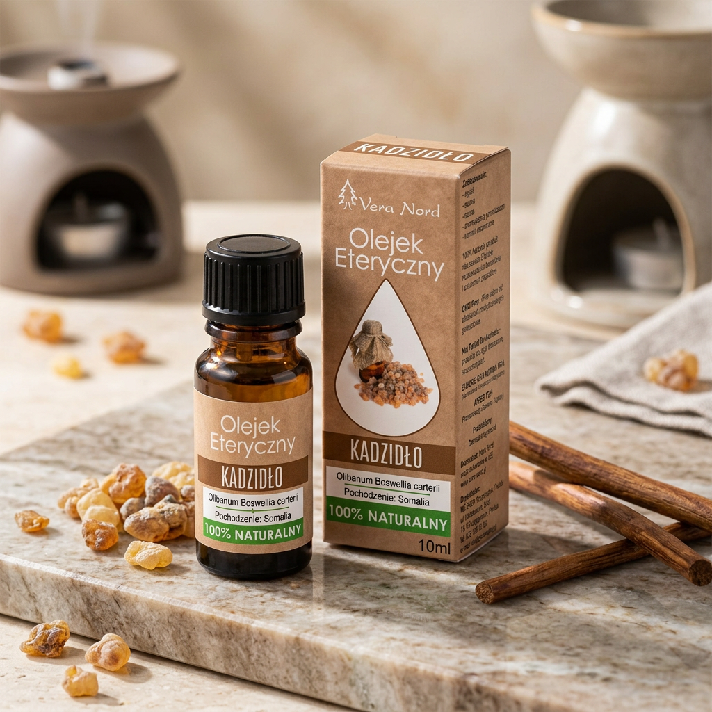 100% Naturalny Olejek Eteryczny – Kadzidło / Kadzidłowiec (Frankincense) (Vera Nord, 10 ml) — miniatura 5