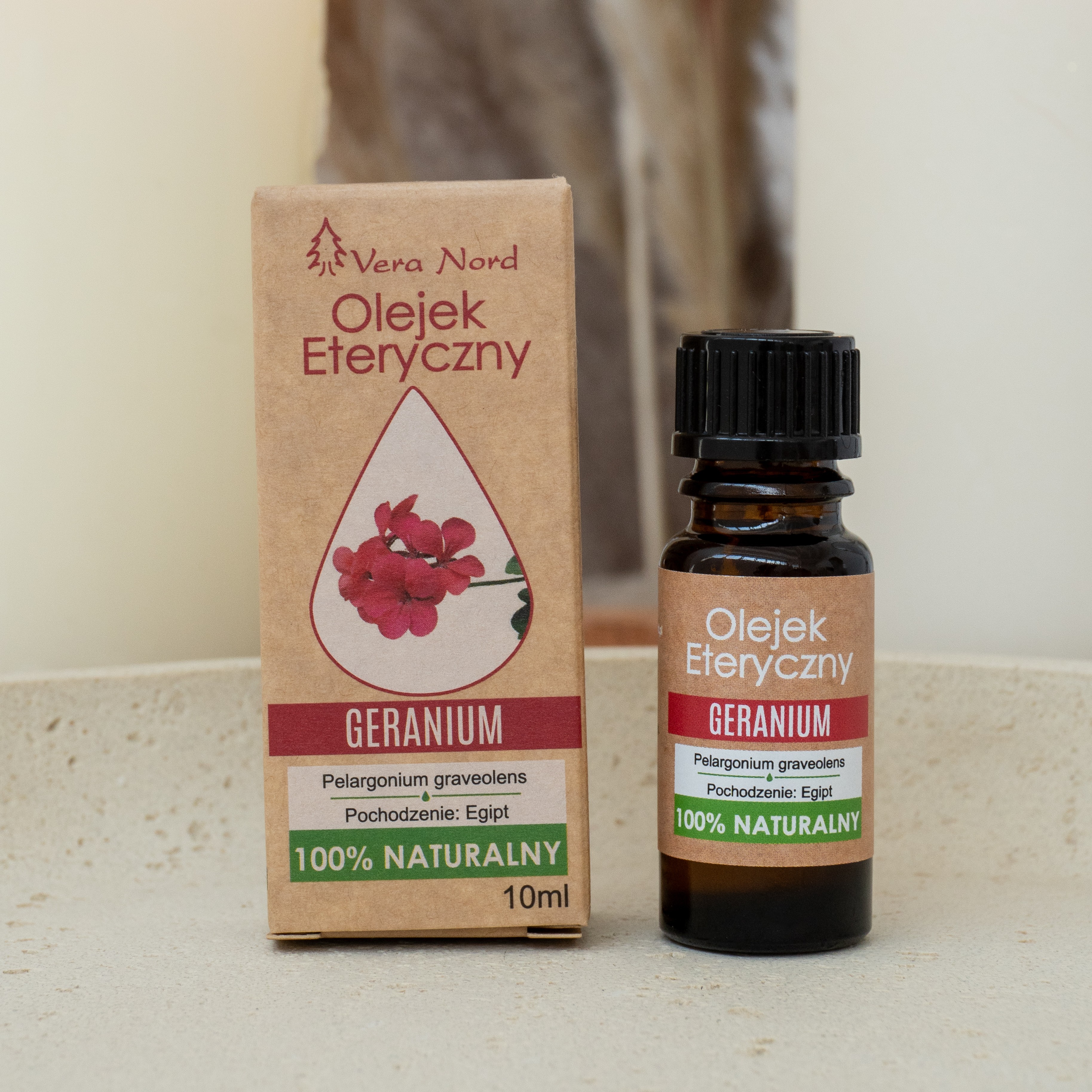100% Naturalny Olejek Eteryczny – Geranium (Vera Nord, 10 ml) — miniatura 4
