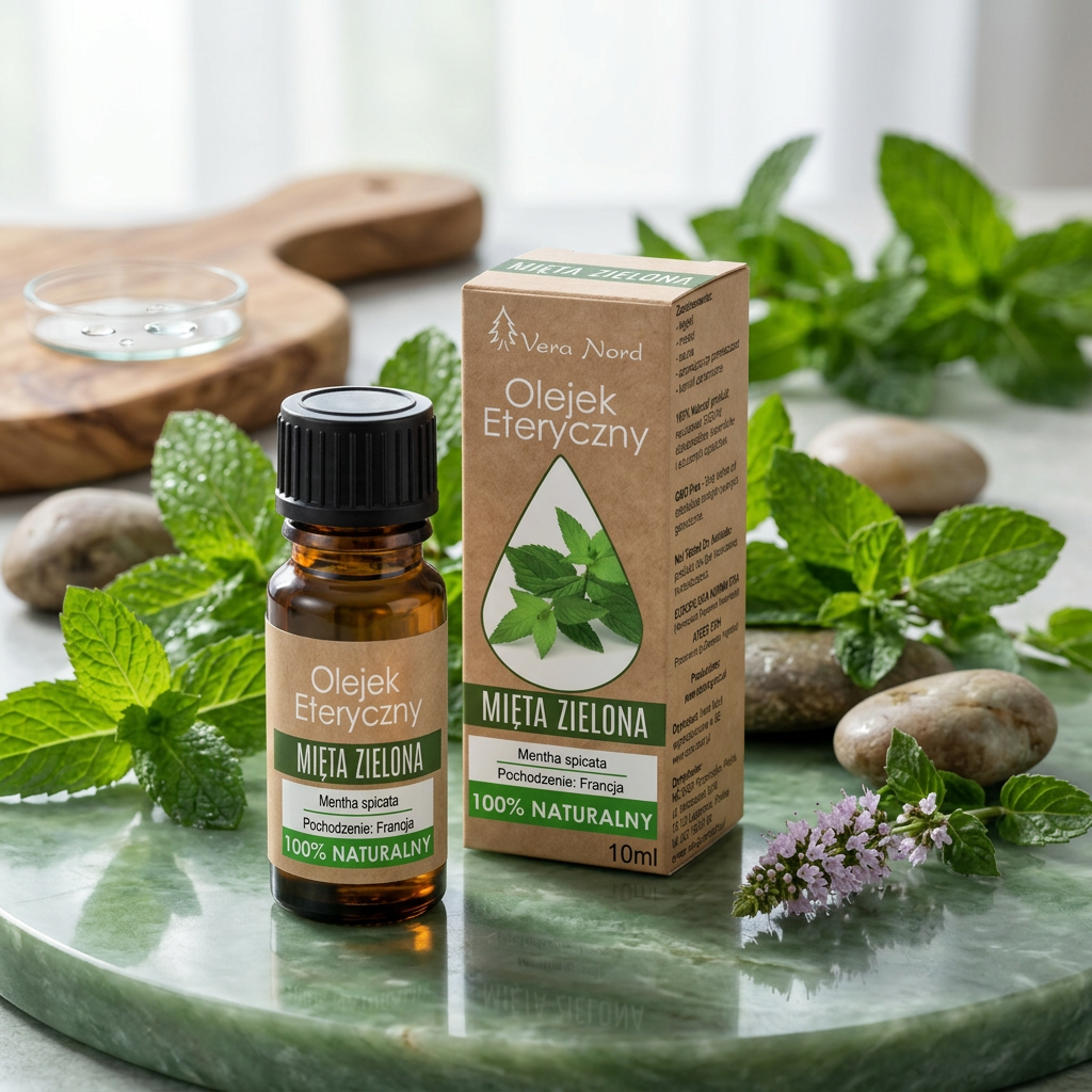 100% Naturalny Olejek Eteryczny – Mięta Zielona / Spearmint (Vera Nord, 10 ml) — miniatura 5