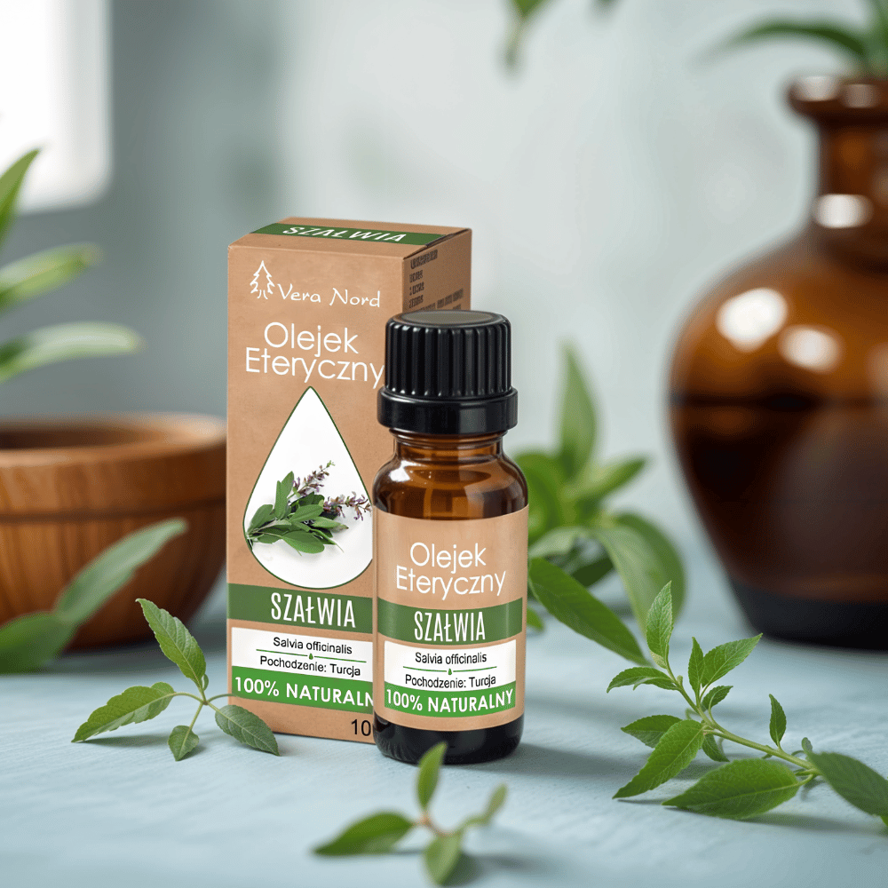 100% Naturalny Olejek Eteryczny – Szałwia Lekarska (Vera Nord, 10 ml) — miniatura 4