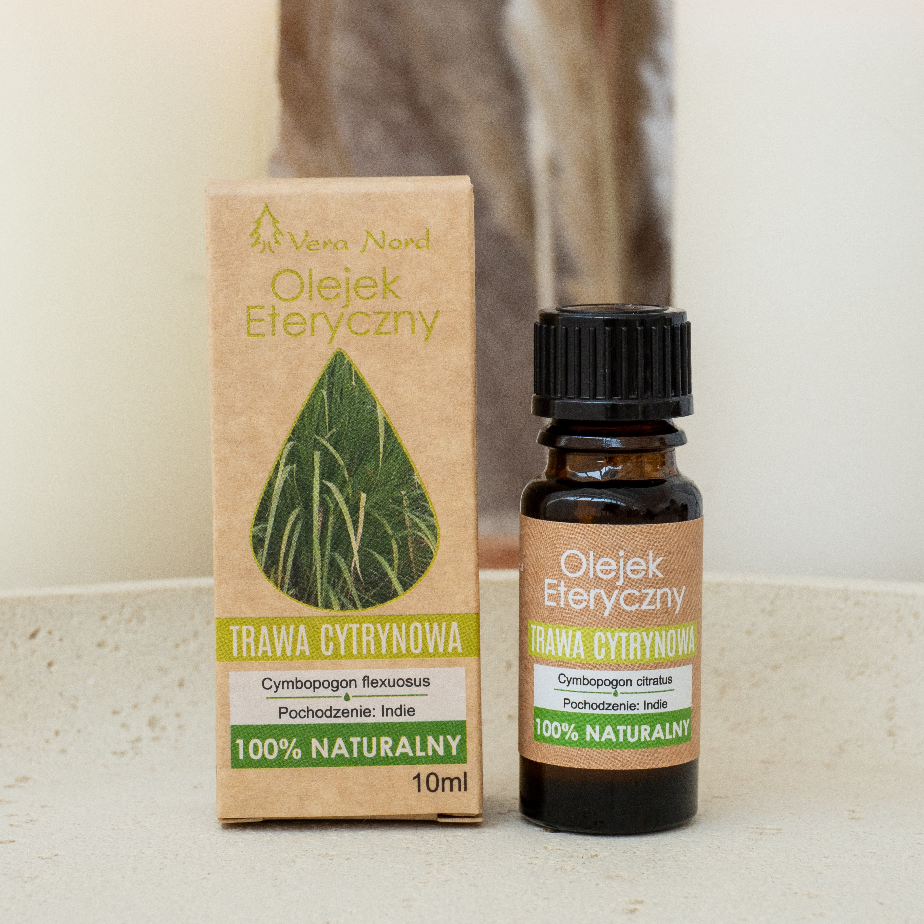 100% Naturalny Olejek Eteryczny – Trawa Cytrynowa / Lemongrass (Vera Nord, 10 ml) — miniatura 4