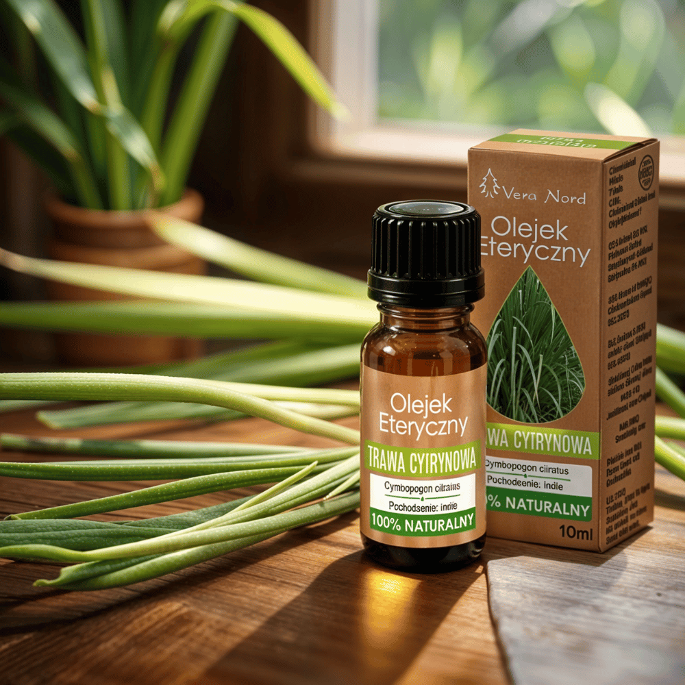 100% Naturalny Olejek Eteryczny – Trawa Cytrynowa / Lemongrass (Vera Nord, 10 ml) — miniatura 5