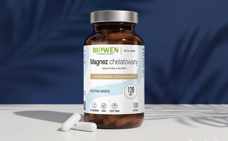 Magnez Chelatowany Biowen 100 kaps. – 850 mg Diglicynian — miniatura 3