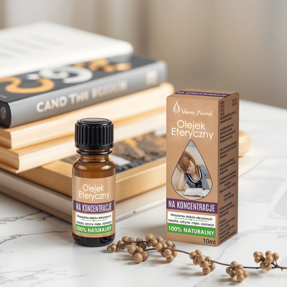 100% Naturalny Olejek Funkcjonalny – Na Koncentrację (Vera Nord, 10 ml) — miniatura 5
