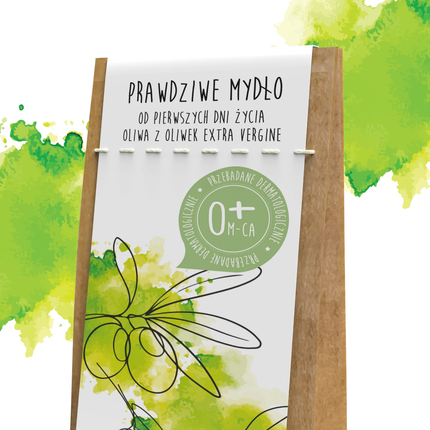 Prawdziwe Mydło w kostce Oliwkowe 0+ (Lab Nature) – Dermatologiczne — miniatura 8