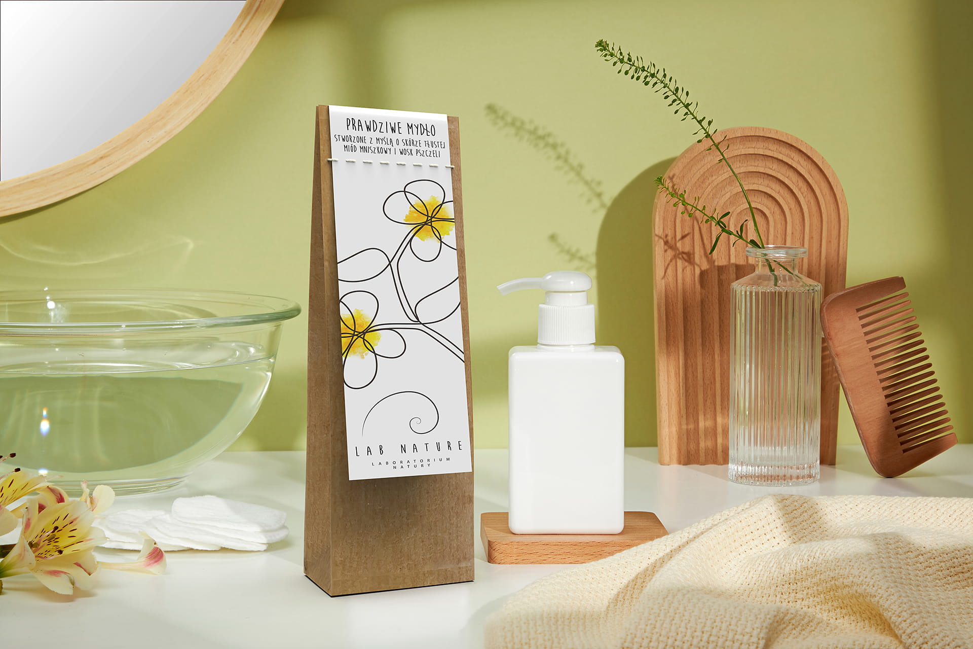 Prawdziwe Mydło do Skóry Tłustej (Miód i Wosk Pszczeli) – Lab Nature — miniatura 7