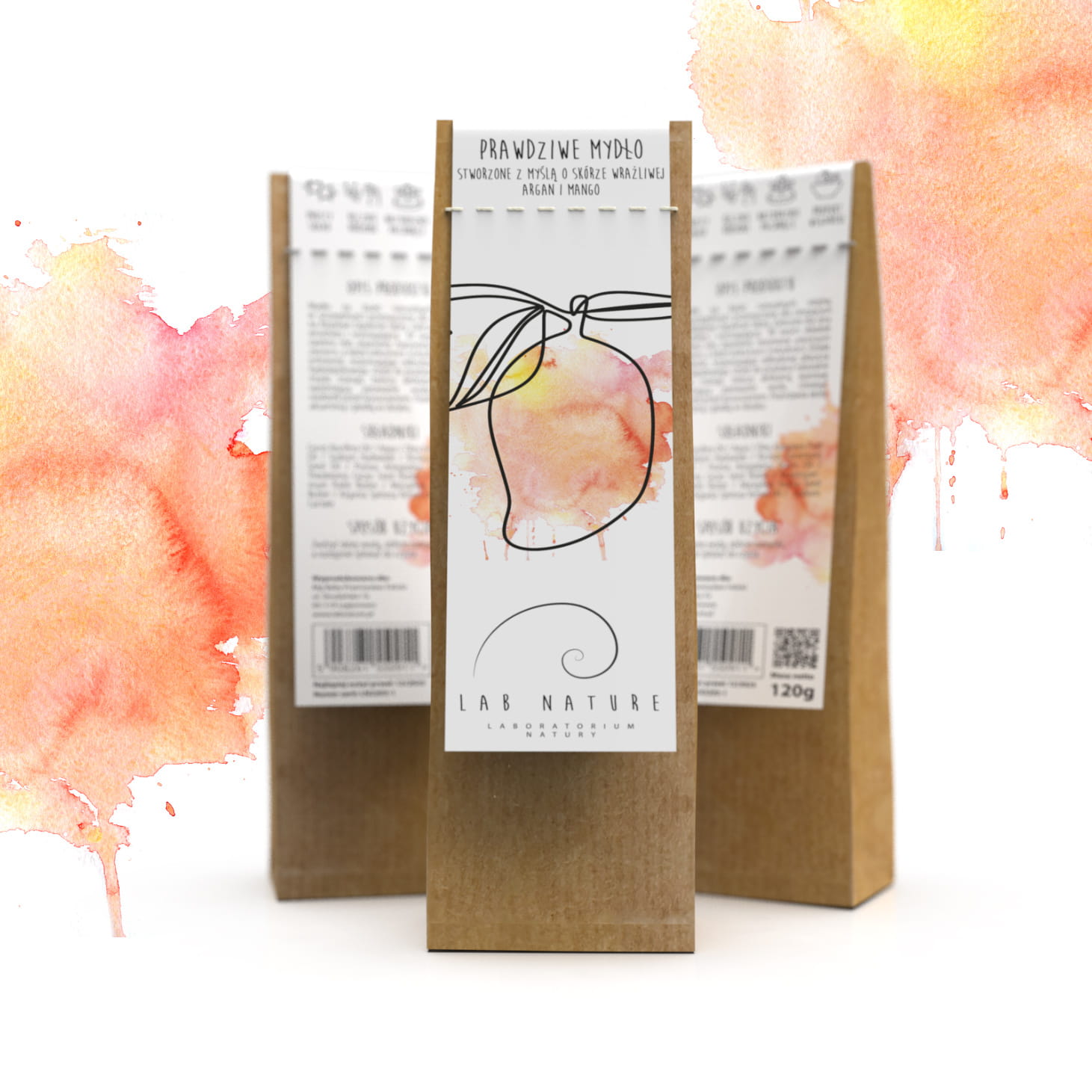 Prawdziwe Mydło do Skóry Wrażliwej (Argan i Mango) – Lab Nature — miniatura 5