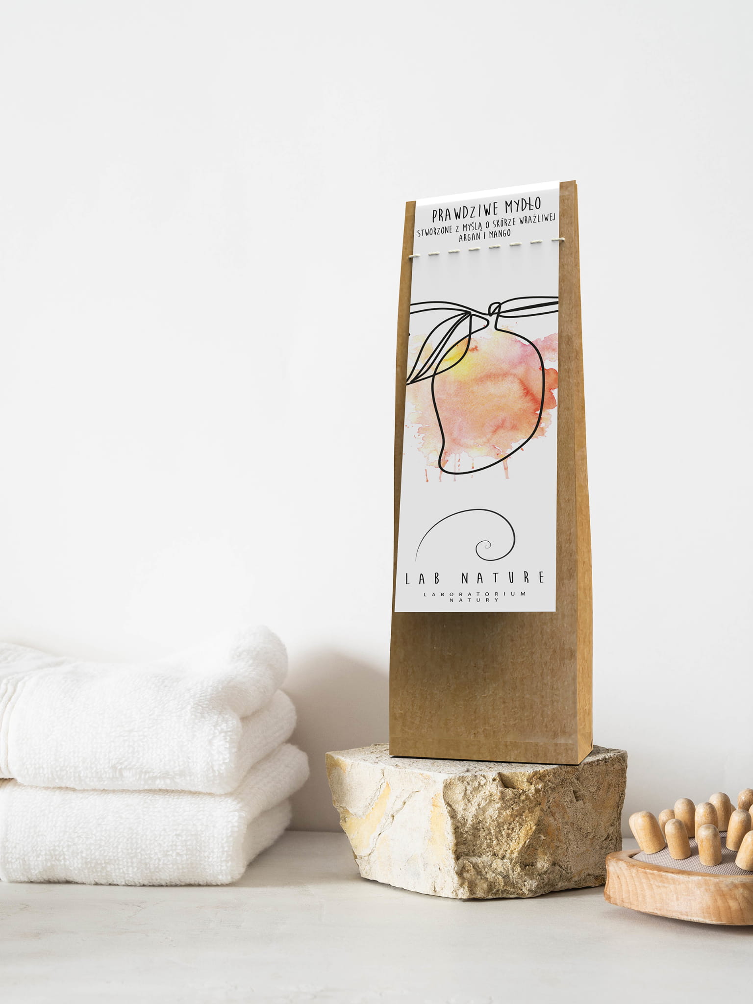 Prawdziwe Mydło do Skóry Wrażliwej (Argan i Mango) – Lab Nature — miniatura 7