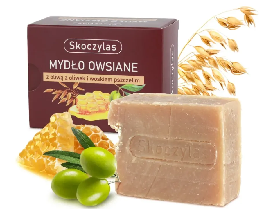 Mydło Owsiane z Oliwą z Oliwek i Woskiem Pszczelim (Marek Skoczylas) – 100 g — miniatura 2