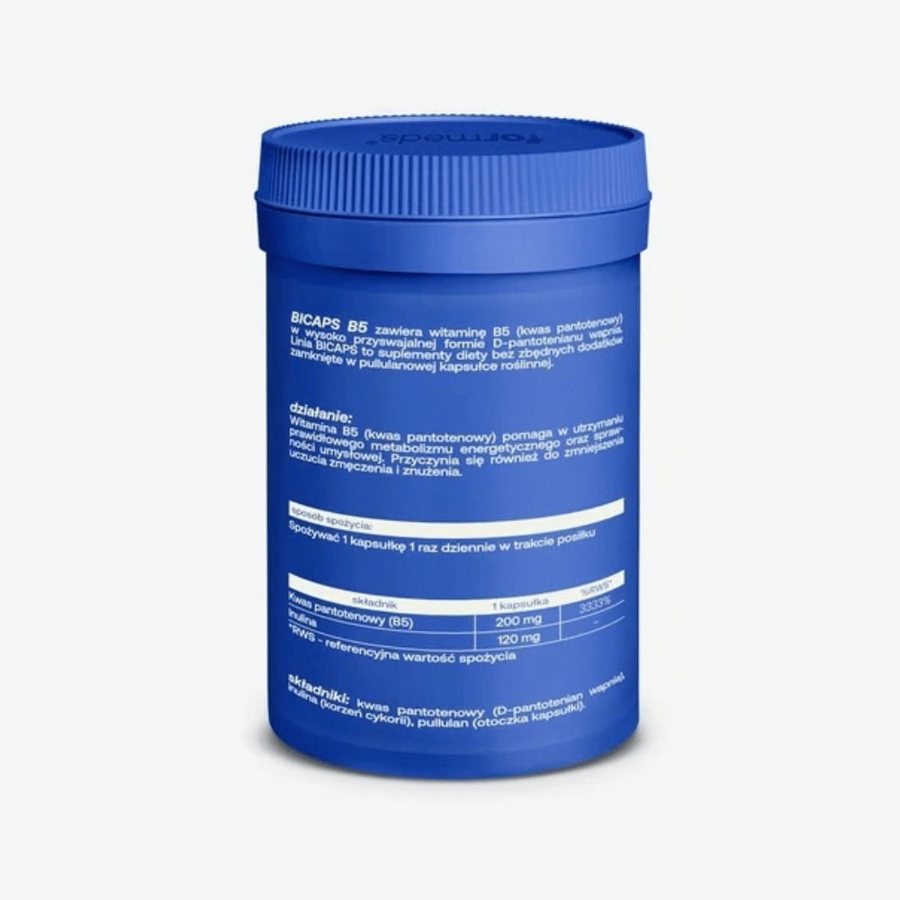 ForMeds Bicaps B5 Kwas pantotenowy 500 mg kapsułki – 60 kaps. — miniatura 6