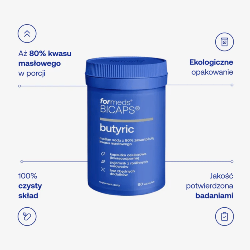 ForMeds Bicaps Butyric Maślan sodu kapsułki – 60 kaps. — miniatura 5