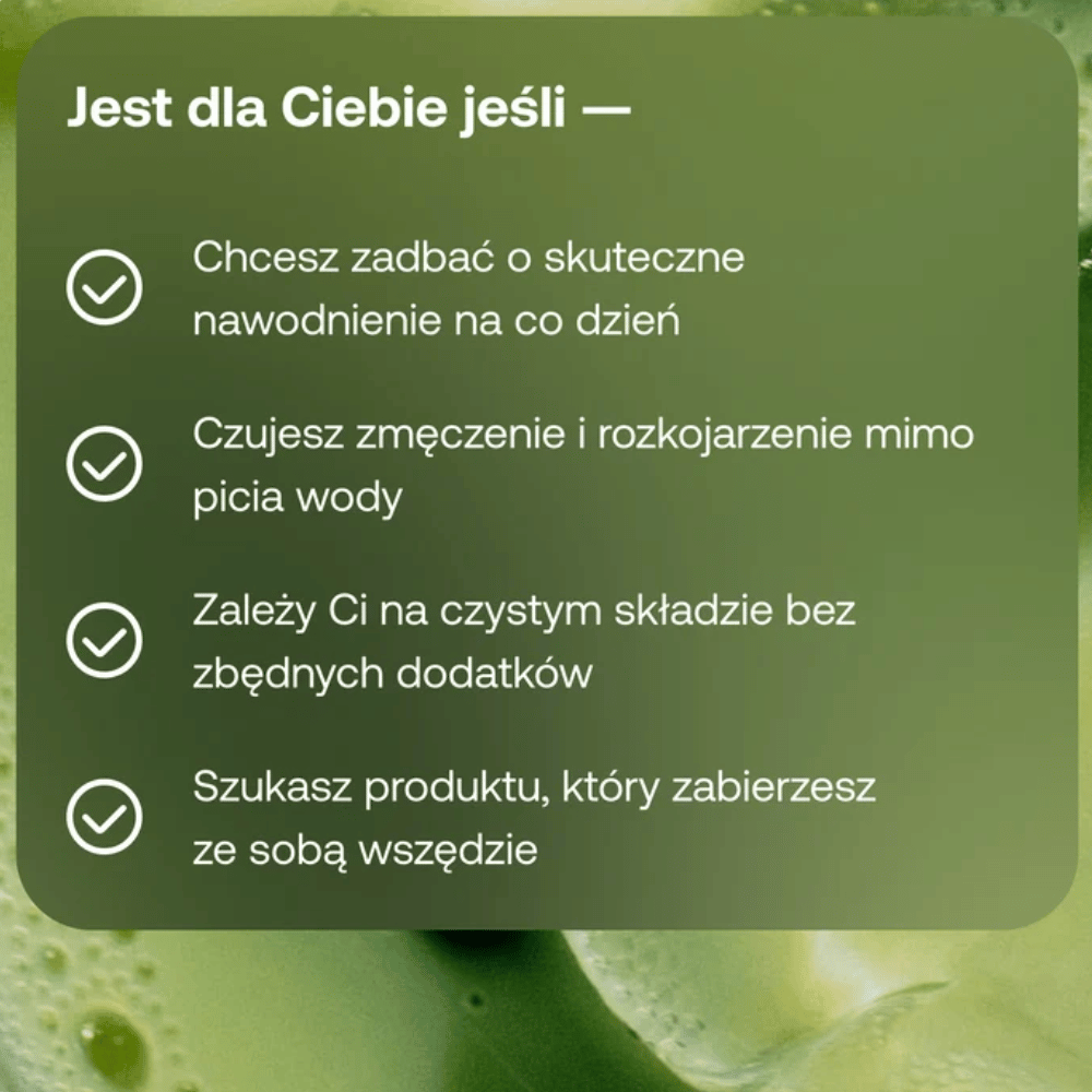 ForMeds Pure Hydration Elektrolity matcha saszetki – 14 saszetek — miniatura 6