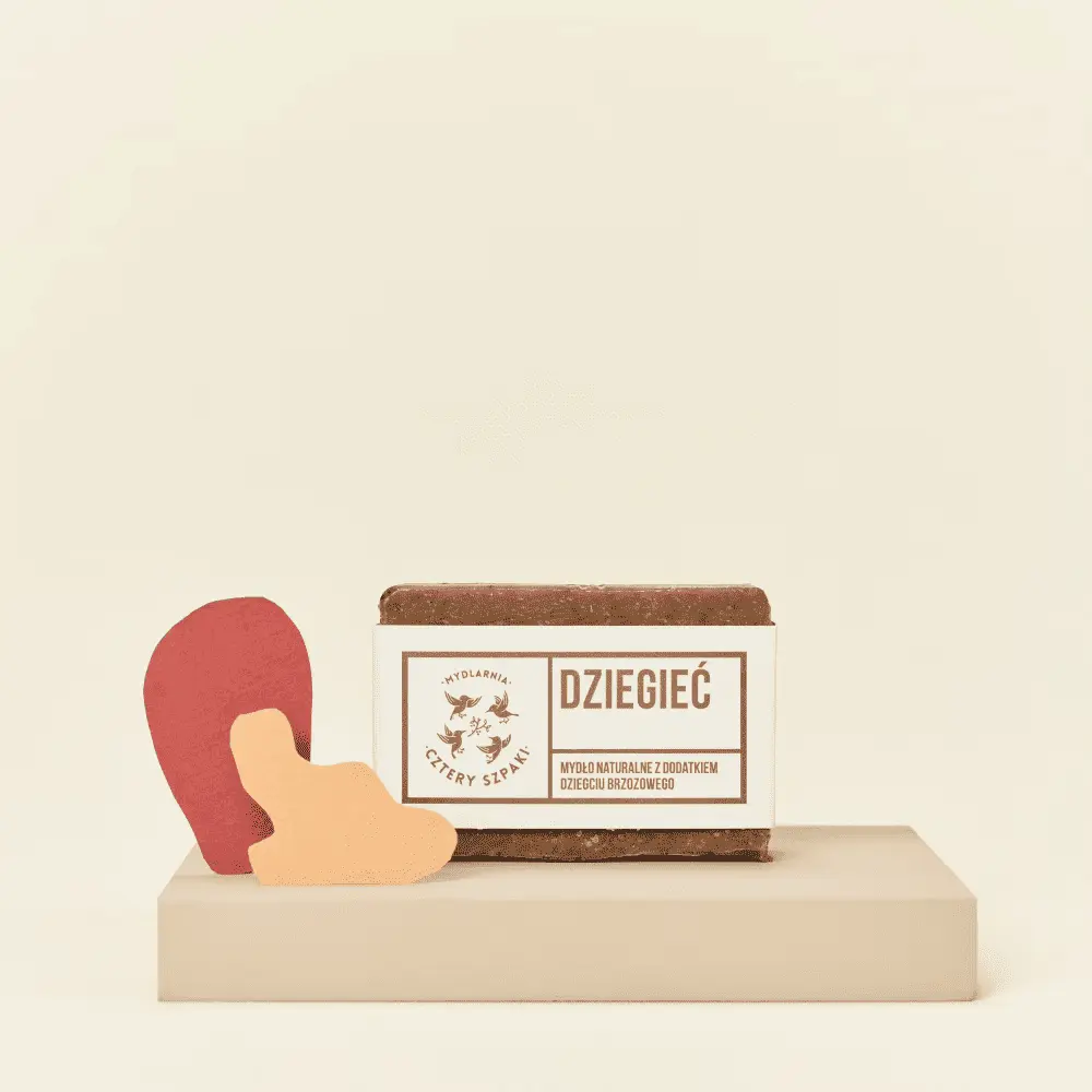 4 Szpaki - Mydło dziegciowe w kostce - na problemy skórne — miniatura 4