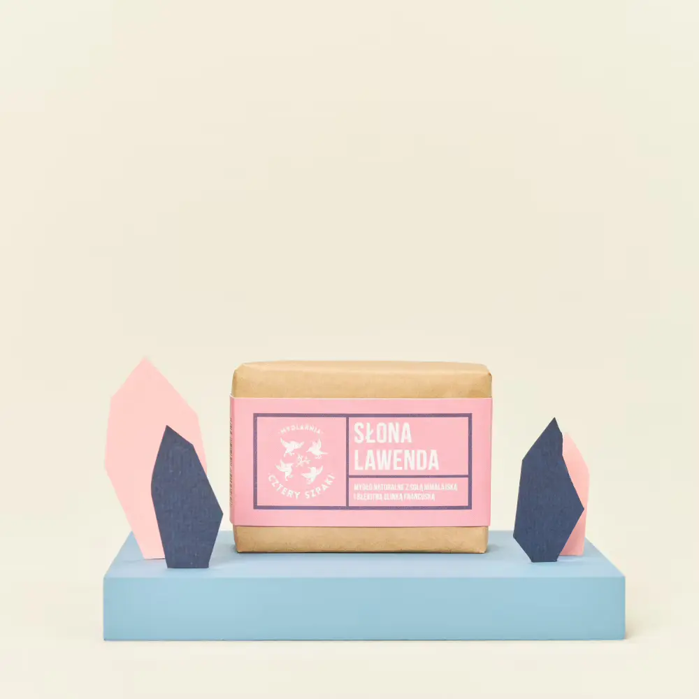 4 Szpaki - Mydło w kostce Słona lawenda z solą himalajską — miniatura 2