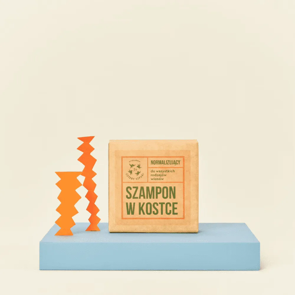 4 Szpaki - Normalizujący szampon w kostce - rozmaryn i mandarynka — miniatura 2