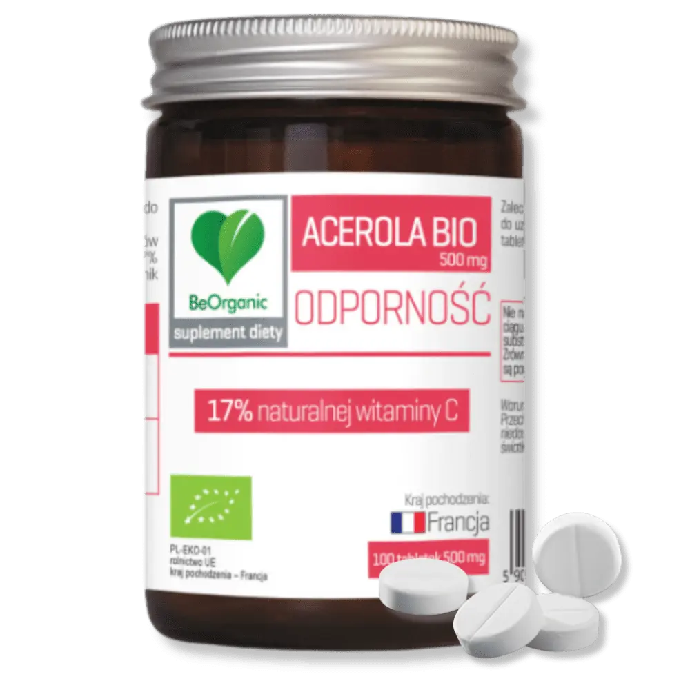 Acerola BIO BeOrganic w tabletkach – naturalna dawka witaminy C — miniatura 2