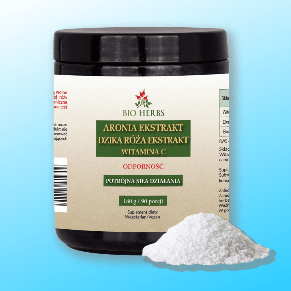 Aronia + Dzika Róża 180 g PROSZEK — miniatura 2