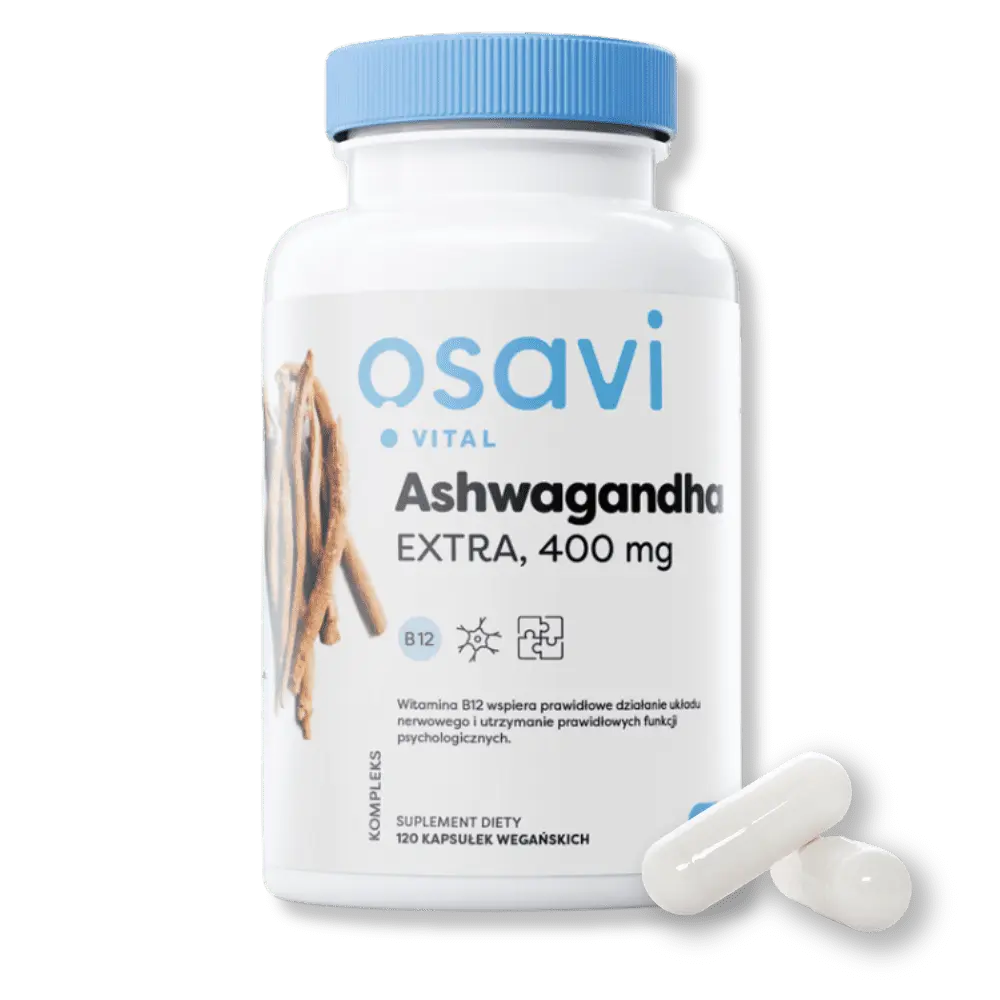 Ashwagandha Extra Vital 400mg – Naturalny Adaptogen na Radzenie Sobie ze Stresem od OSAVI — miniatura 2