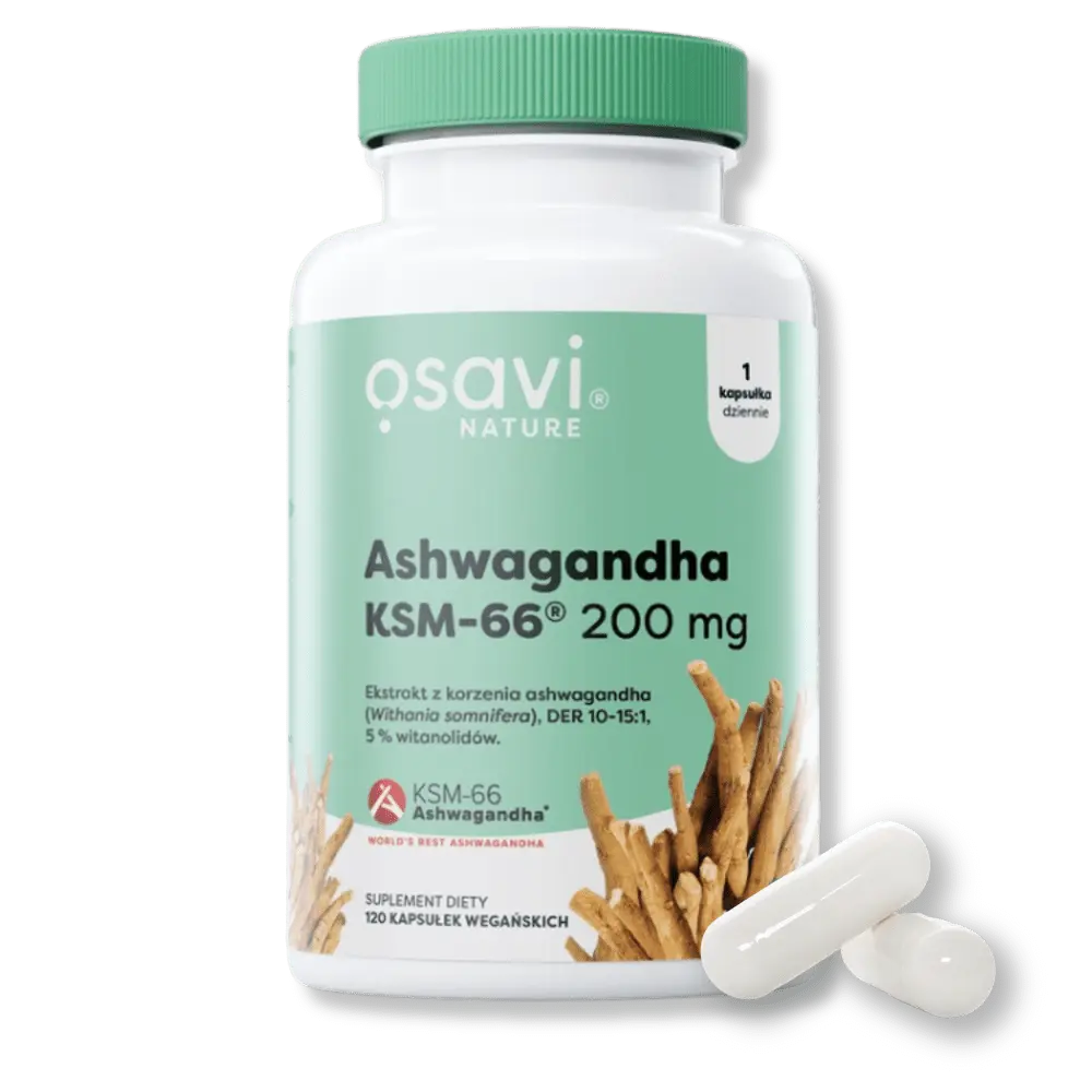Ashwagandha KSM-66® 200mg – Naturalny Adaptogen na Radzenie Sobie ze Stresem od OSAVI — miniatura 2