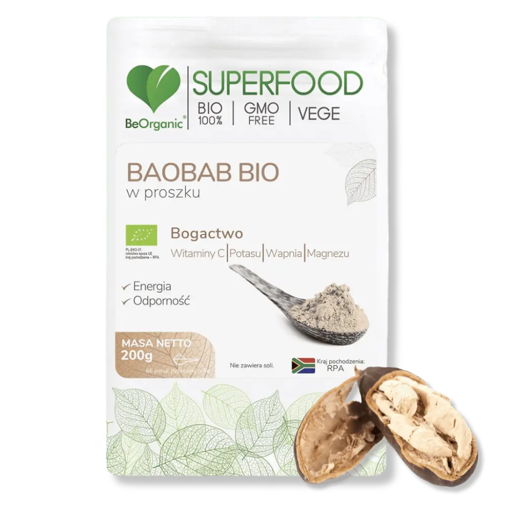 Baobab BIO BeOrganic w proszku – afrykańskie superowoce — miniatura 2