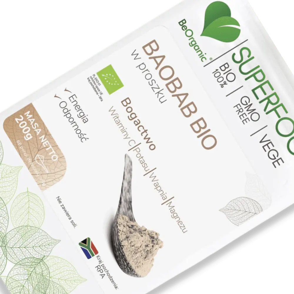 Baobab BIO BeOrganic w proszku – afrykańskie superowoce — miniatura 3