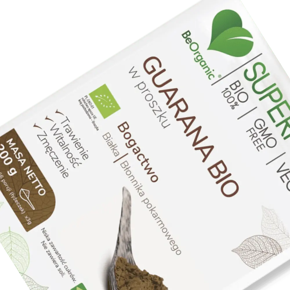 BeOrganic Guarana BIO w proszku 200g od Medicaline — miniatura 2