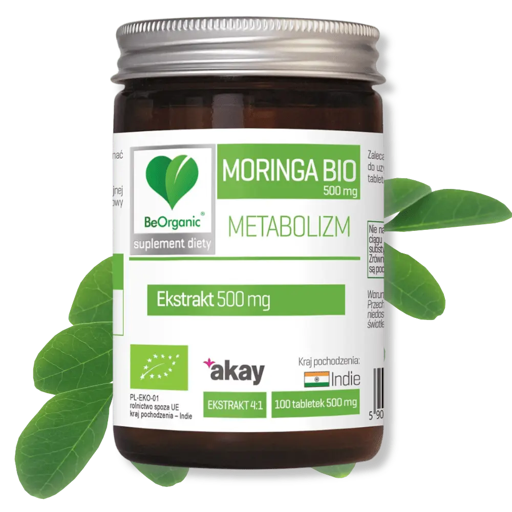 BeOrganic Metabolizm Moringa ekstrakt BIO, 500mg od Medicaline — miniatura 2