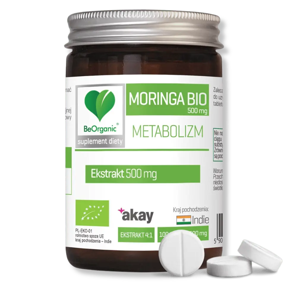 BeOrganic Metabolizm Moringa ekstrakt BIO, 500mg od Medicaline — miniatura 4
