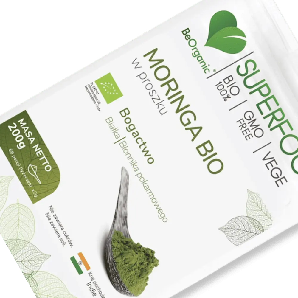 BeOrganic Moringa BIO w proszku 200g od Medicaline — miniatura 3