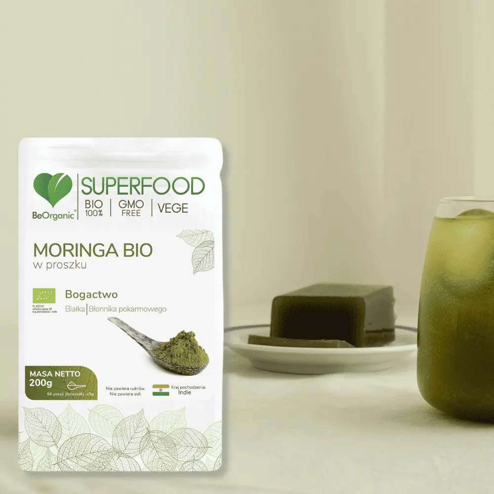 BeOrganic Moringa BIO w proszku 200g od Medicaline — miniatura 4