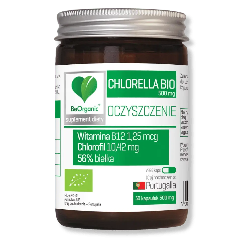 BeOrganic Oczyszczanie Chlorella BIO, 500mg od Medicaline — zdjęcie 1