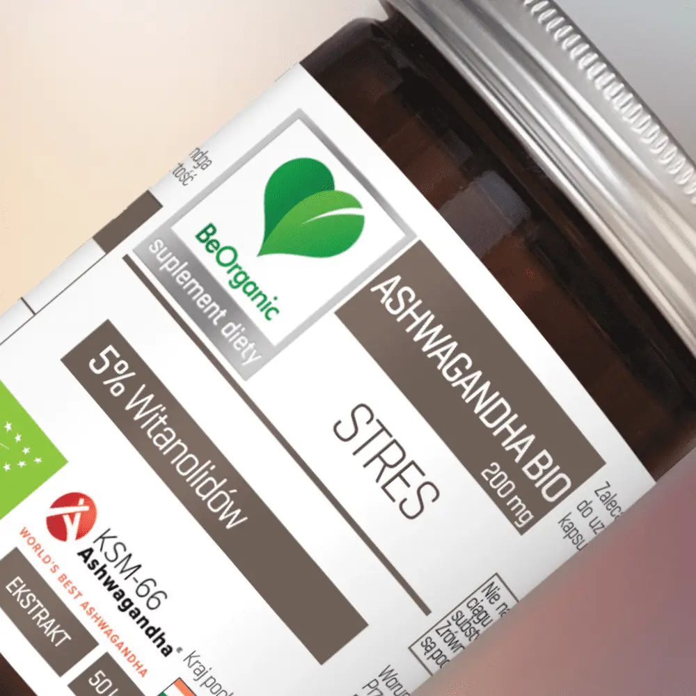 BeOrganic Stres Ashwagandha KSM-66® 5% BIO, 200mg od Medicaline — miniatura 3