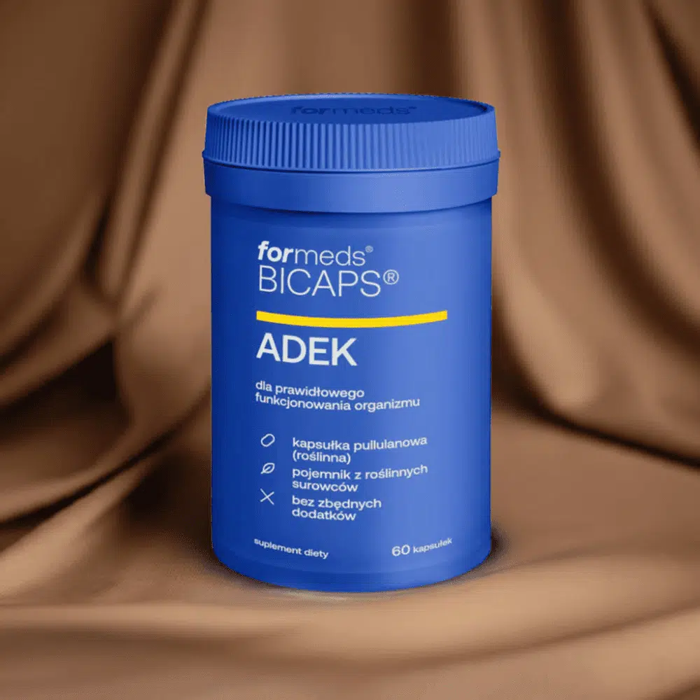 BICAPS ADEK - Kompleks Witamin A, D, E, K w Roślinnych Kapsułkach - 60 kapsułek - ForMeds — miniatura 2