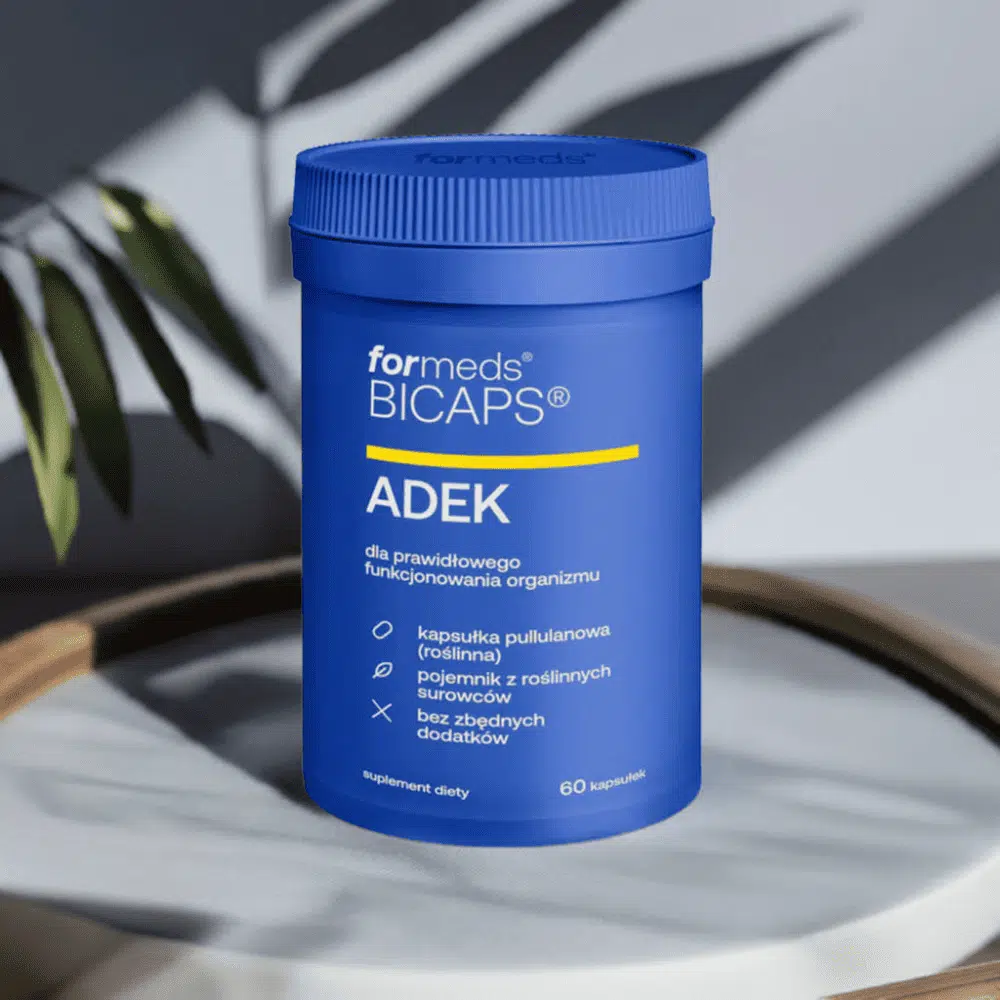BICAPS ADEK - Kompleks Witamin A, D, E, K w Roślinnych Kapsułkach - 60 kapsułek - ForMeds — miniatura 3
