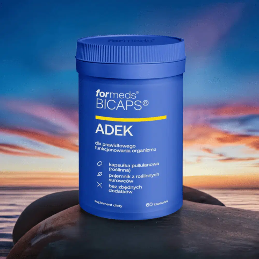 BICAPS ADEK - Kompleks Witamin A, D, E, K w Roślinnych Kapsułkach - 60 kapsułek - ForMeds — miniatura 4