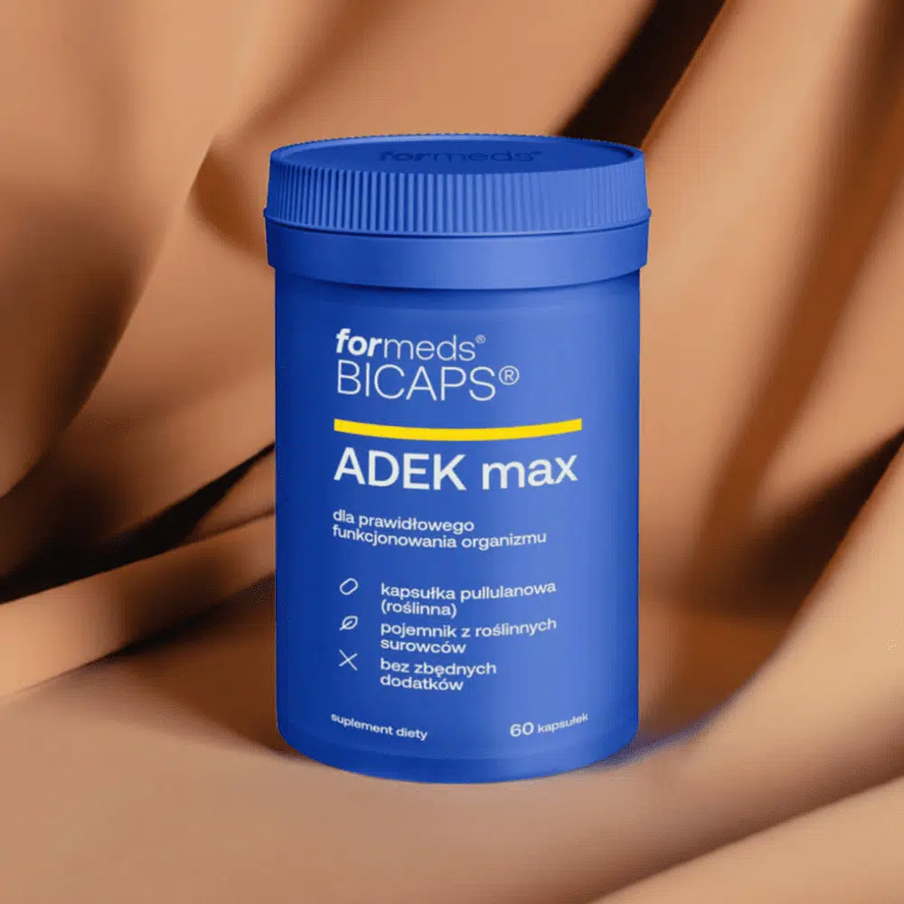 BICAPS ADEK MAX - Kompleks Witamin A, D3 (4000 IU), E, K2 MK-7 w Roślinnych Kapsułkach - 60 kapsułek - ForMeds — miniatura 2