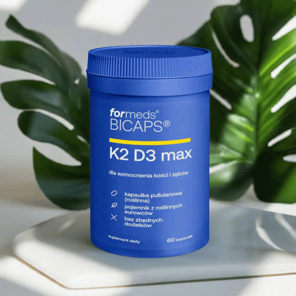 BICAPS K2D3 MAX - Witamina K2 MK-7 (200 µg) + D3 (4000 IU) - 60 kapsułek - ForMeds — miniatura 3