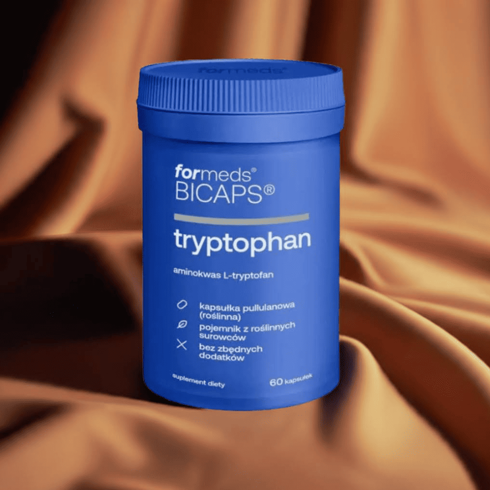 BiCaps Tryptophan 500 mg - L-Tryptofan w kapsułkach - Sen i Spokój — miniatura 2