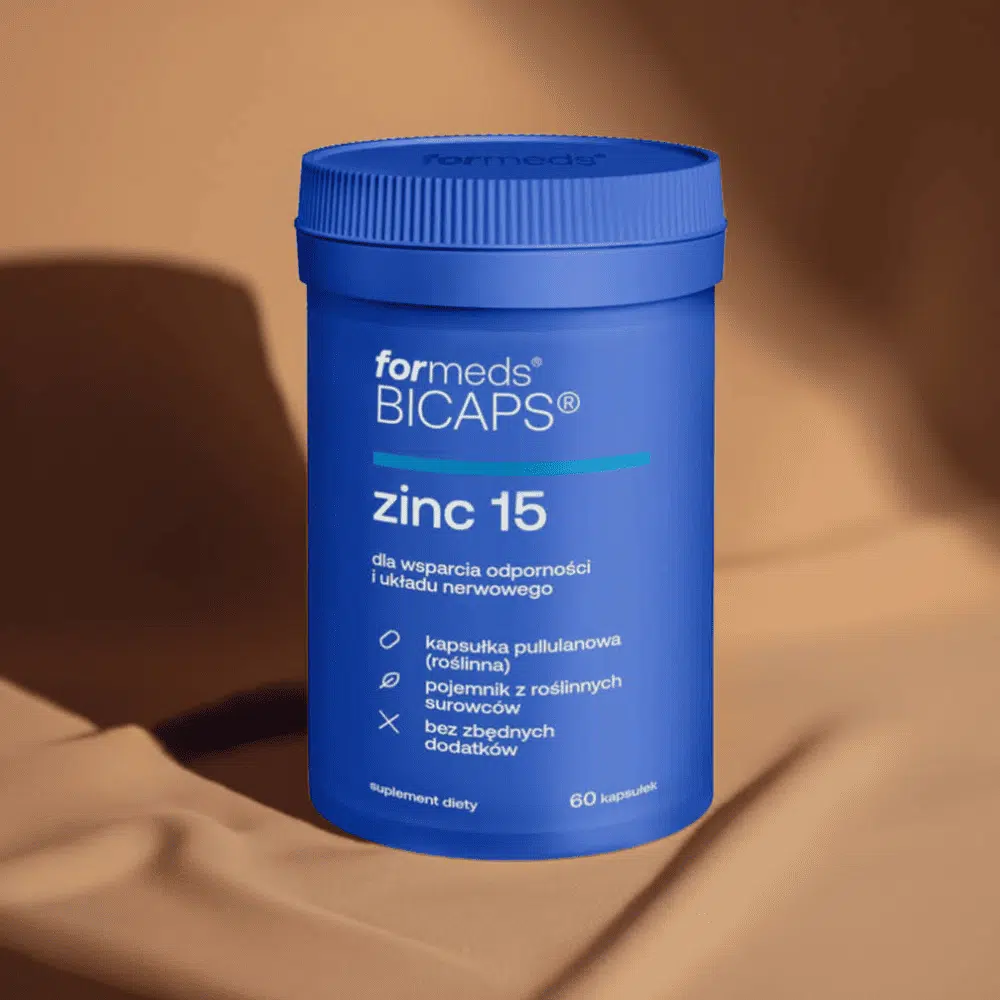 BICAPS ZINC 15 - Cytrynian Cynku 15 mg + Miedź 1,5 mg - 60 kapsułek - ForMeds — miniatura 2